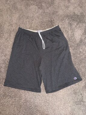 Champion Dark Gray Performance Athletic Shorts with Drawstring